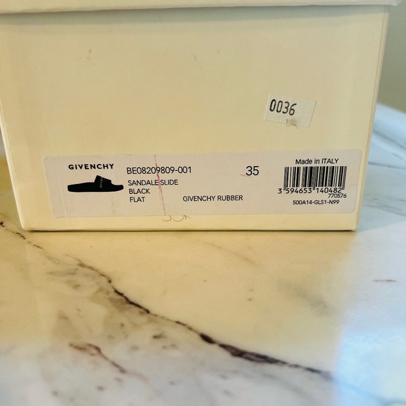 Two Pairs Givenchy Rubber Slides US Size 5 - Picture 13 of 14
